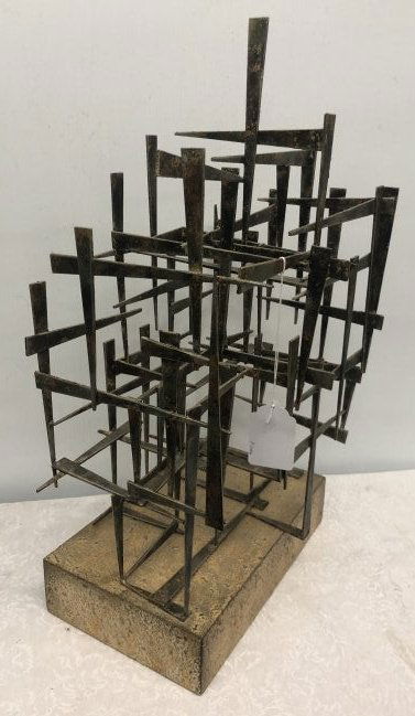 Mid-Century Modern Steel Sculpture (1 of 5)