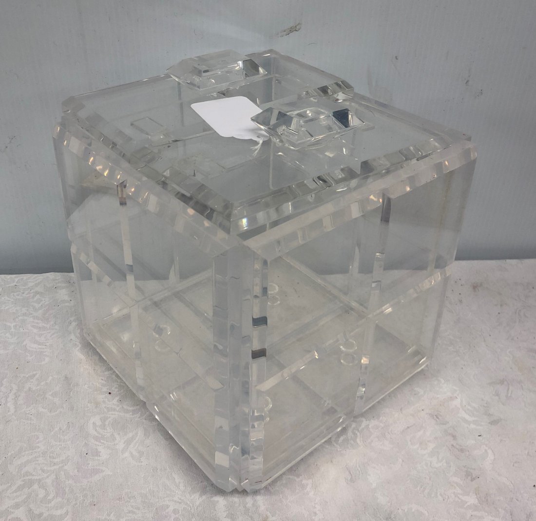 Lucite Cube/ Ice Bucket (1 of 2)