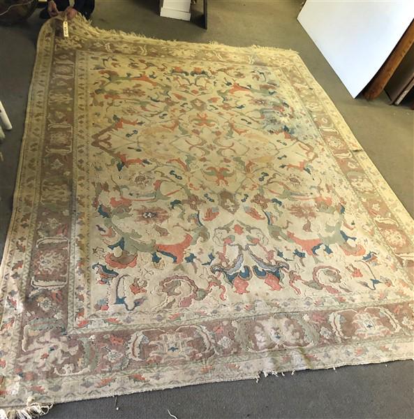 Handmade Oriental Sculpted Rug 85"x112" (1 of 10)
