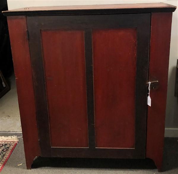 19th Century 1 Door Painted Cupboard 48"h x 44"w (1 of 3)