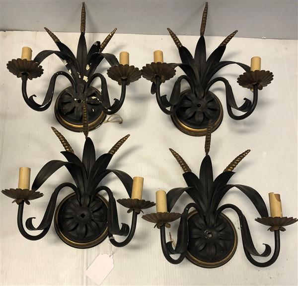 4 Decorator 2 Lite Wall Sconces: 4 Decorator 2 Lite Wall Sconces