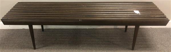MCM Slat Bench 60"x18"x14"h (1 of 4)