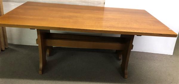Stickley Mission Oak Table 76"L x 42"w x 30"h and Two (1 of 7)
