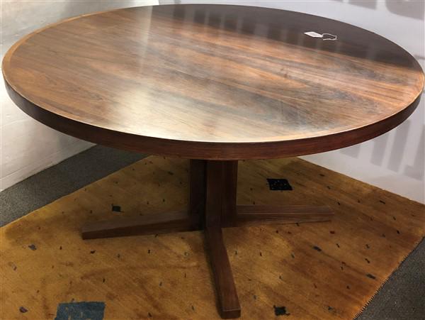Mid-Century Rosewood Table by Dyrlund- 51": Mid-Century Rosewood Table by Dyrlund- 51" Leaf is 15.5"