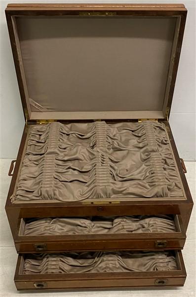 Mahogany Fitted Silver Flatware Service Box Only 22"w (1 of 6)