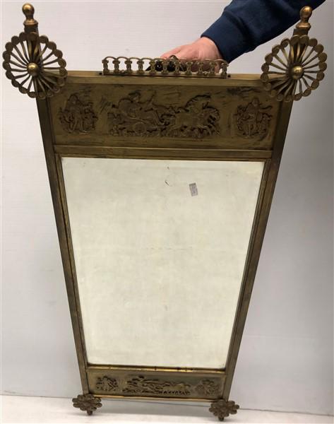 Bronze French Empire Mirror 41"x18" (1 of 6)