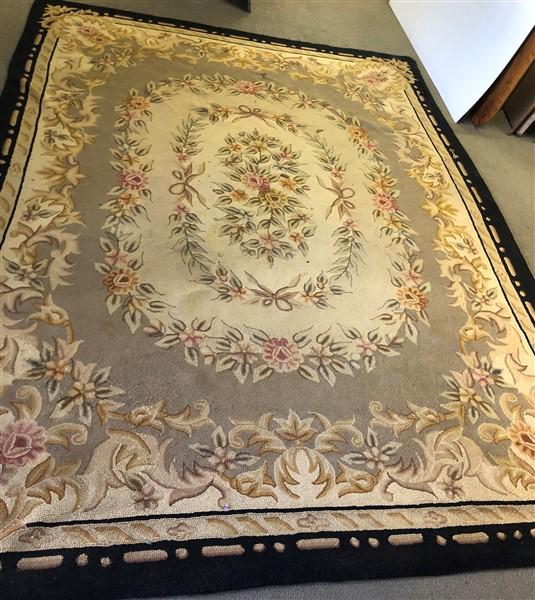 Room Sized Hooked Rug ca. 1920 (1 of 8)