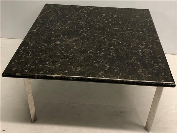 Granite Top & Chrome Table 32"x32"x17"h (1 of 3)