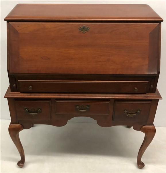 Cherry Slant Front Desk 34"w x18"d x41"h: Cherry Slant Front Desk 34"w x18"d x41"h