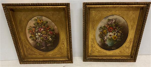 Two Framed o/b Still Life Sgnd. Van Tozen 16"x18.5" (1 of 5)