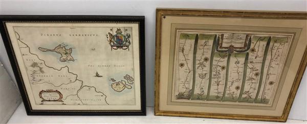 2 Early Maps- Framed 24"x21" (1 of 9)