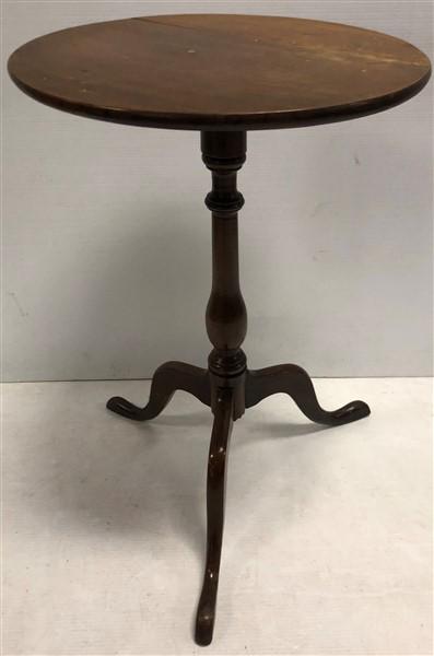 Antique Candle Stand 17.5" Round 27"h (1 of 3)
