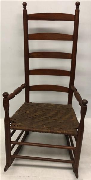 Ladderback Rocker 17"w x18"d x42"h: Ladderback Rocker 17"w x18"d x42"h
