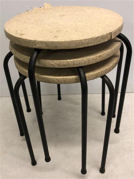 Mid-Cent. Stacking Tables 17"x17" (1 of 4)