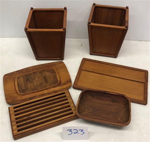 6 Pc. Teak Accessories (1 of 7)