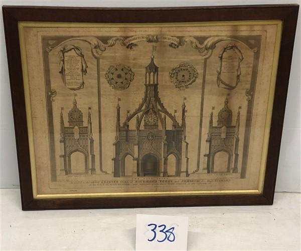 Gothic Etching 24"x30": Gothic Etching 24"x30"