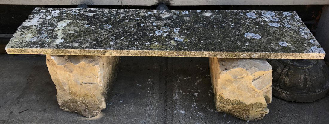 3 Part Stone Garden Bench (1 of 4)