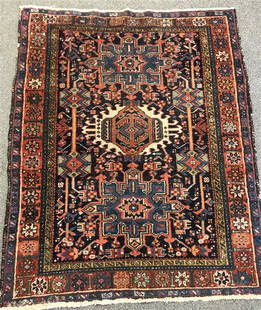 Antique Persian Scatter: Antique Persian Scatter 3'8"x4'6"