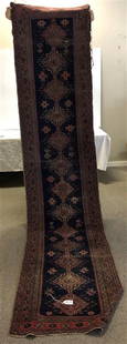 Antique Persian Runner 2'8"x12'4": Antique Persian Runner 2'8"x12'4"