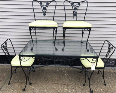 5 Pc. Iron Patio Set: 5 Pc. Iron Patio Set