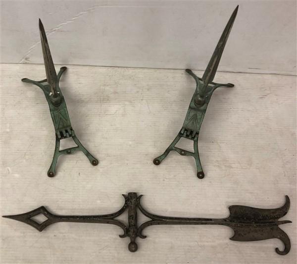 3 Pc. Lot- 2 Lightning Rods & Directional (1 of 4)