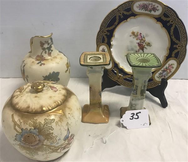 5 Pcs. of Hand Painted Porcelains Royal Bonn, Royal Bon (1 of 2)