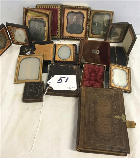 Lot of Early Tintypes and Photo Albums (1 of 3)