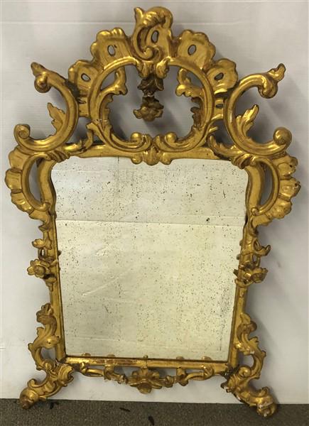 19th Cent. Carved Gilt Mirror (1 of 9)