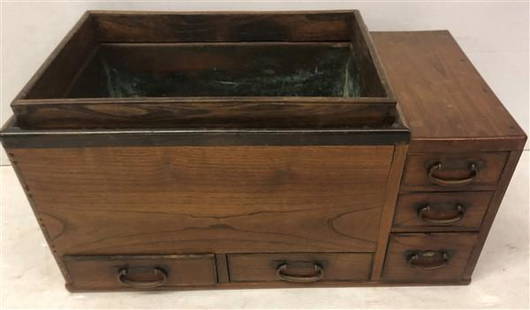 Oriental Storage Planter 26"w x 14"d x 14"h: Oriental Storage Planter 26"w x 14"d x 14"h