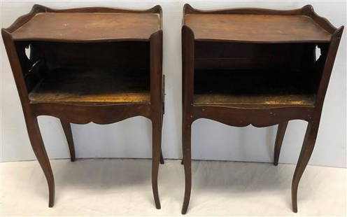 Two 19th Cent. French Stands: Two 19th Cent. French Stands 17.5"w x 11" x 28.5"h