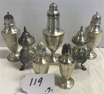 7 Pc. Sterling Silver Lot: 7 Pc. Sterling Silver Lot Approx. 20 Troy