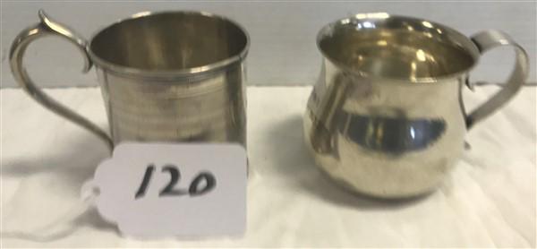 2 Sterling 3" Cups: 2 Sterling 3" Cups Approx. 8 Troy