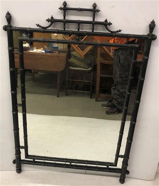 Faux Bamboo Mirror 32"w x 42"h (1 of 4)
