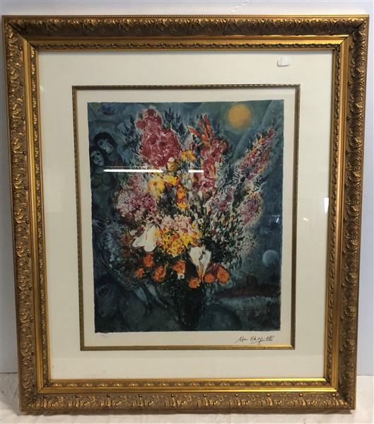 Lithograph Marc Chagall 36"x42" (1 of 5)