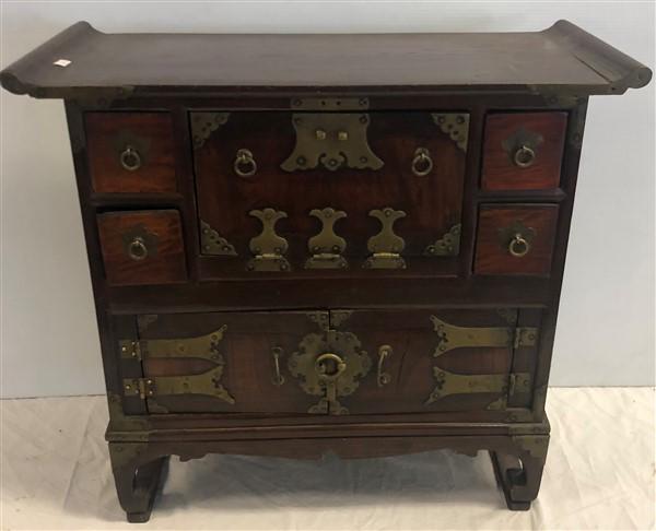 Small Tansu Style Chest 25"x11"x24"h (1 of 5)