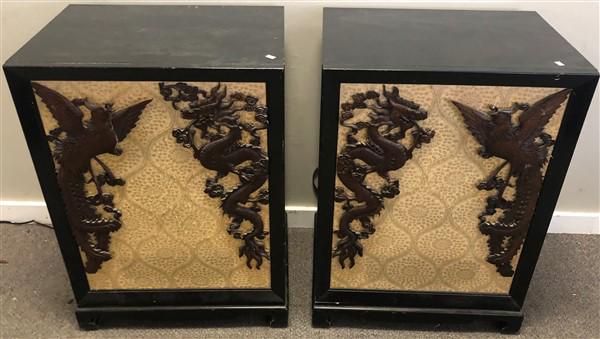 2 Cased Speakers 24"w x 18"d x 33"h: 2 Cased Speakers 24"w x 18"d x 33"h