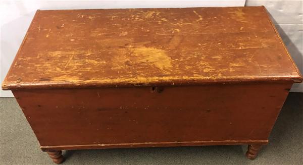 Early Red Blanket Chest 43"x20"x24"h (1 of 7)