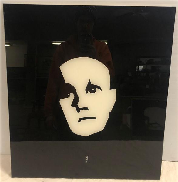 Self Portrait" by Earl Hubbard 25"x28: Self Portrait" by Earl Hubbard 25"x28