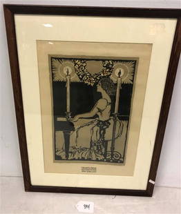 Tri-Arts Framed Lithograph 20"x27": Tri-Arts Framed Lithograph 20"x27"