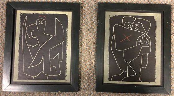 2 Framed Paul Klee Lithographs: 2 Framed Paul Klee Lithographs