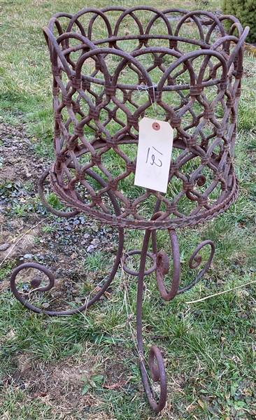 Cast Iron Planter with Scrolled Base (1 of 3)