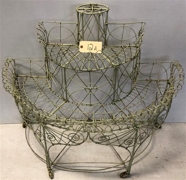 2 Tier 34" Wire Victorian Plant Stand (1 of 3)