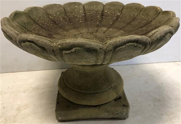 2 Part 12 1/2" Concrete Birdbath (1 of 2)
