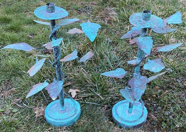 16" Tin Candle Sticks (1 of 3)