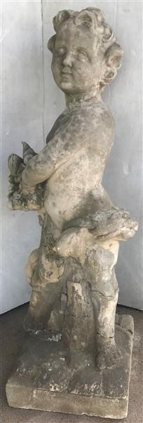 Carved Stone Garden Statue- As Is 38"h (1 of 6)