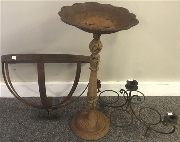 3 Decorative Iron Garden Objects (1 of 1)