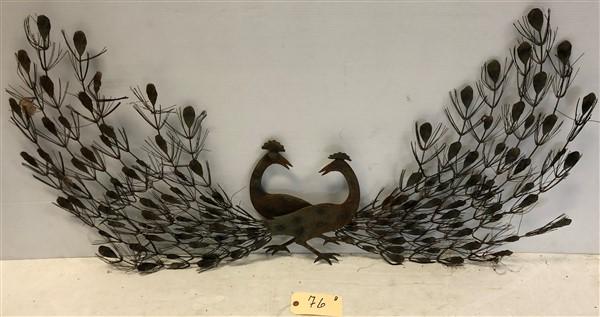 Pr 30" Metal Peacocks (1 of 5)