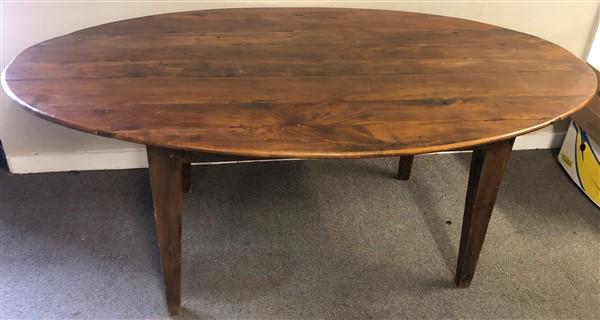 76" 19th Cent French Country Table (1 of 2)