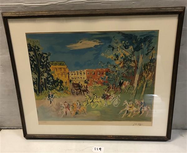 Pencil signed Jean Dufy Lithograph (1 of 4)