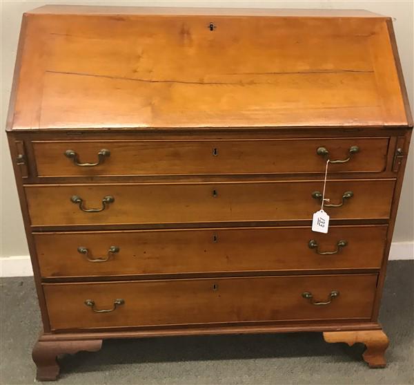 42" 19th Cent Slant Lid Desk w/Fitted Interior (1 of 1)